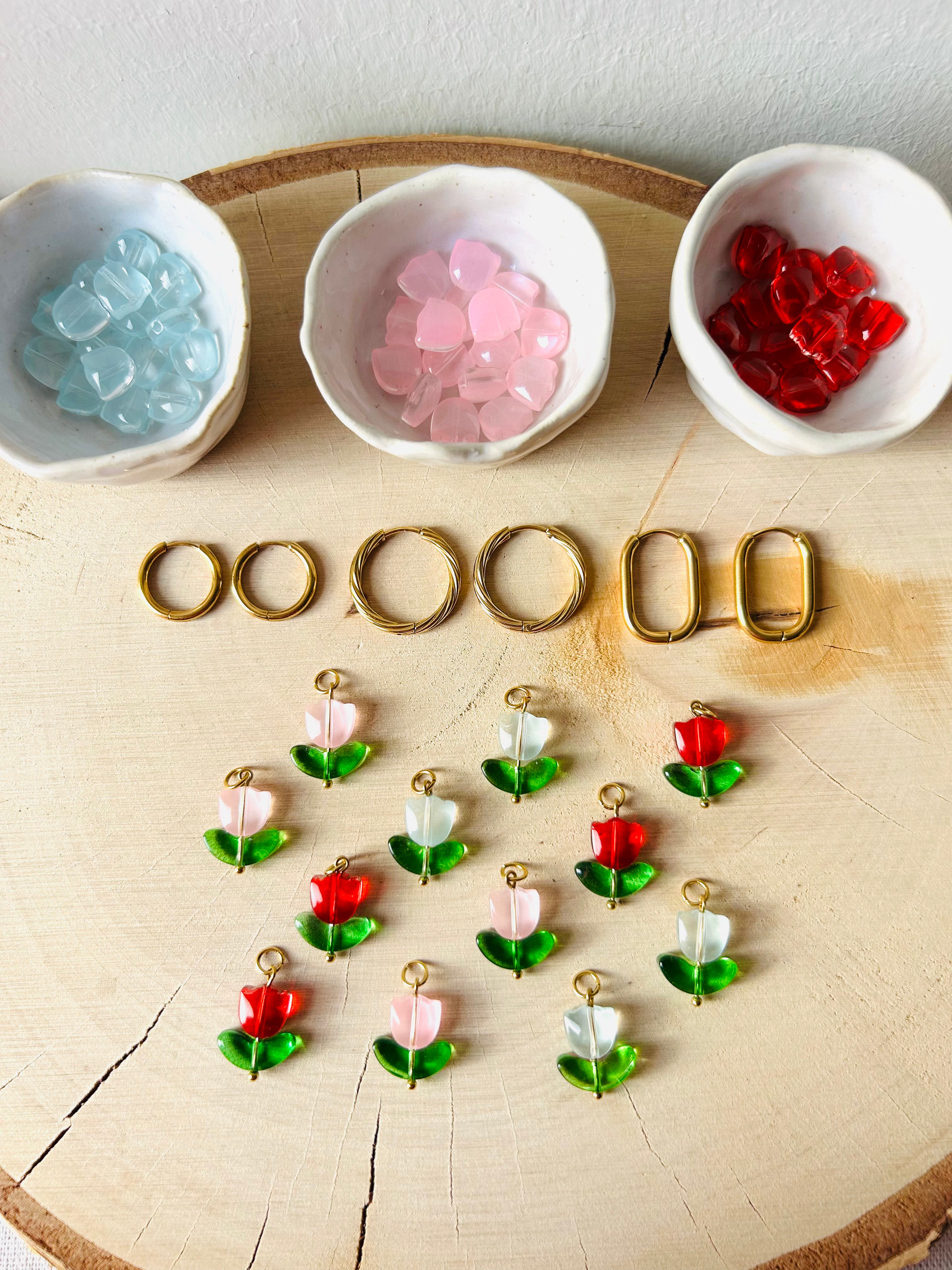 Boucles d'oreilles | TULIPE : Pendentif