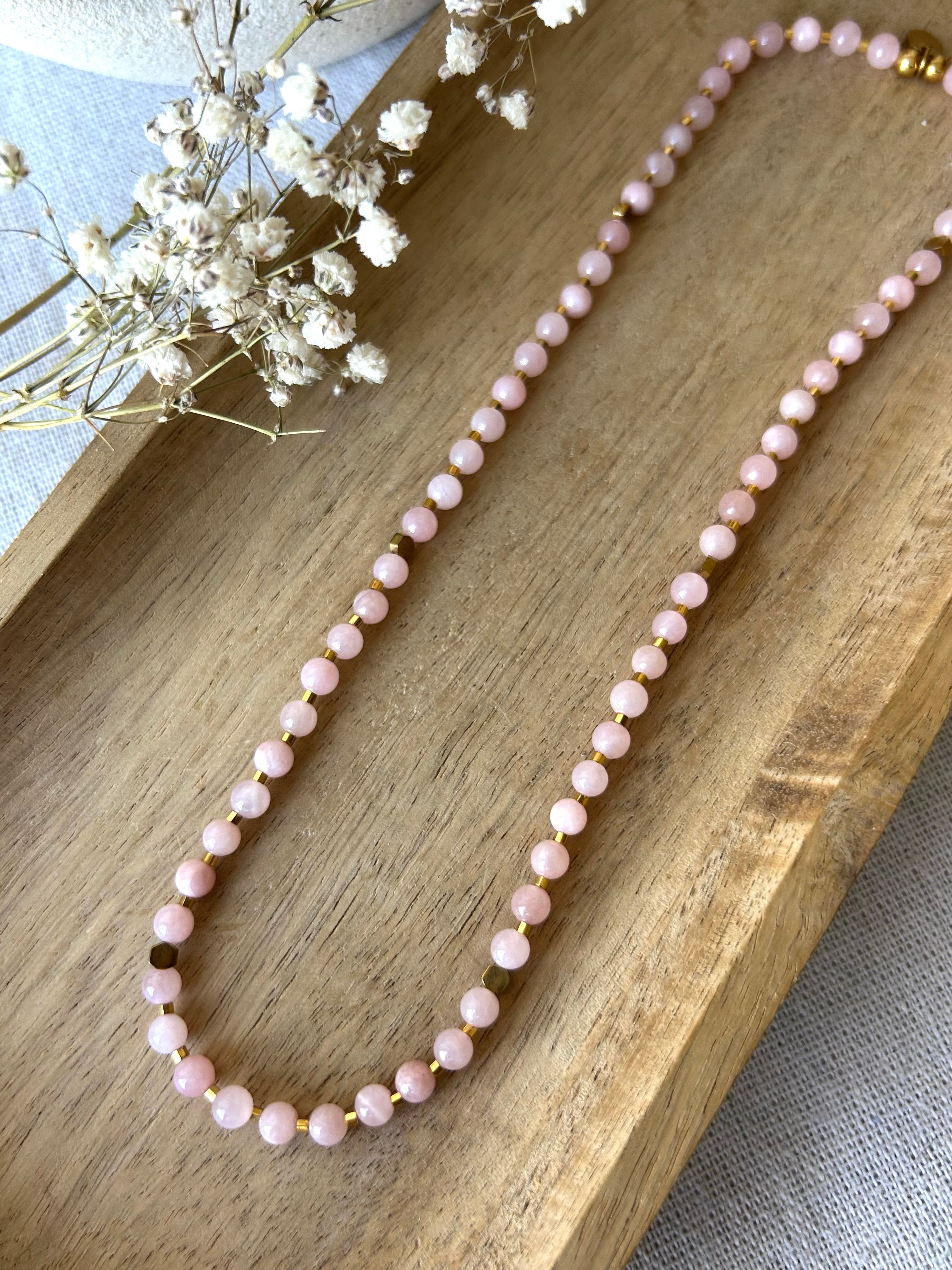 Collier | MINA Ras de Cou en Jade, Hématite & Perles Miyuki
