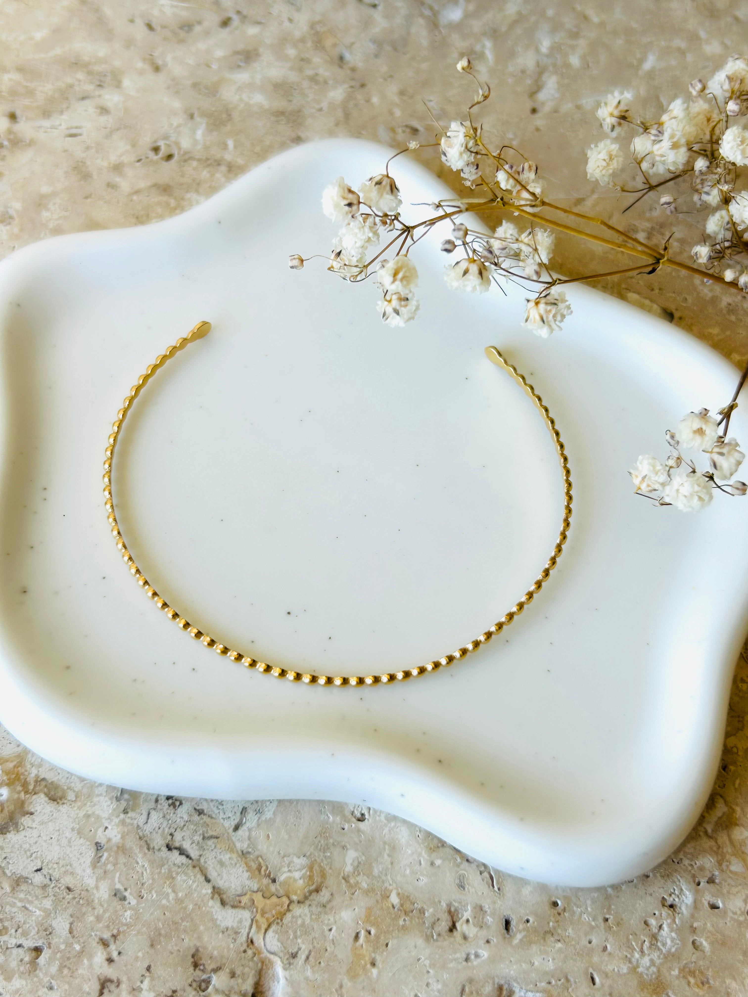 Bracelet | JONC FIN PERLÉ