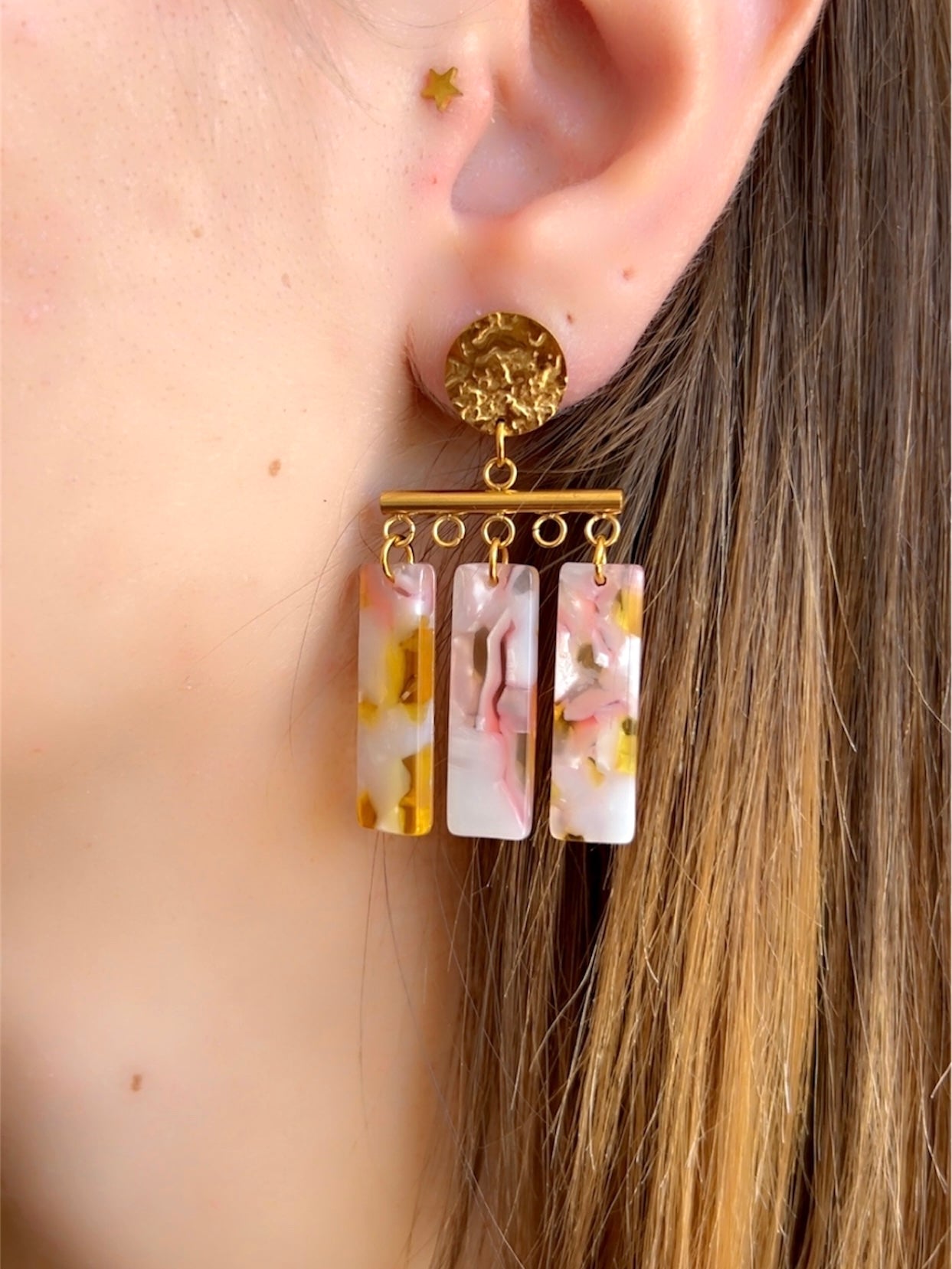 Boucles d'oreilles - CHARLOTTE - Joséphine - bijoux - créatifs