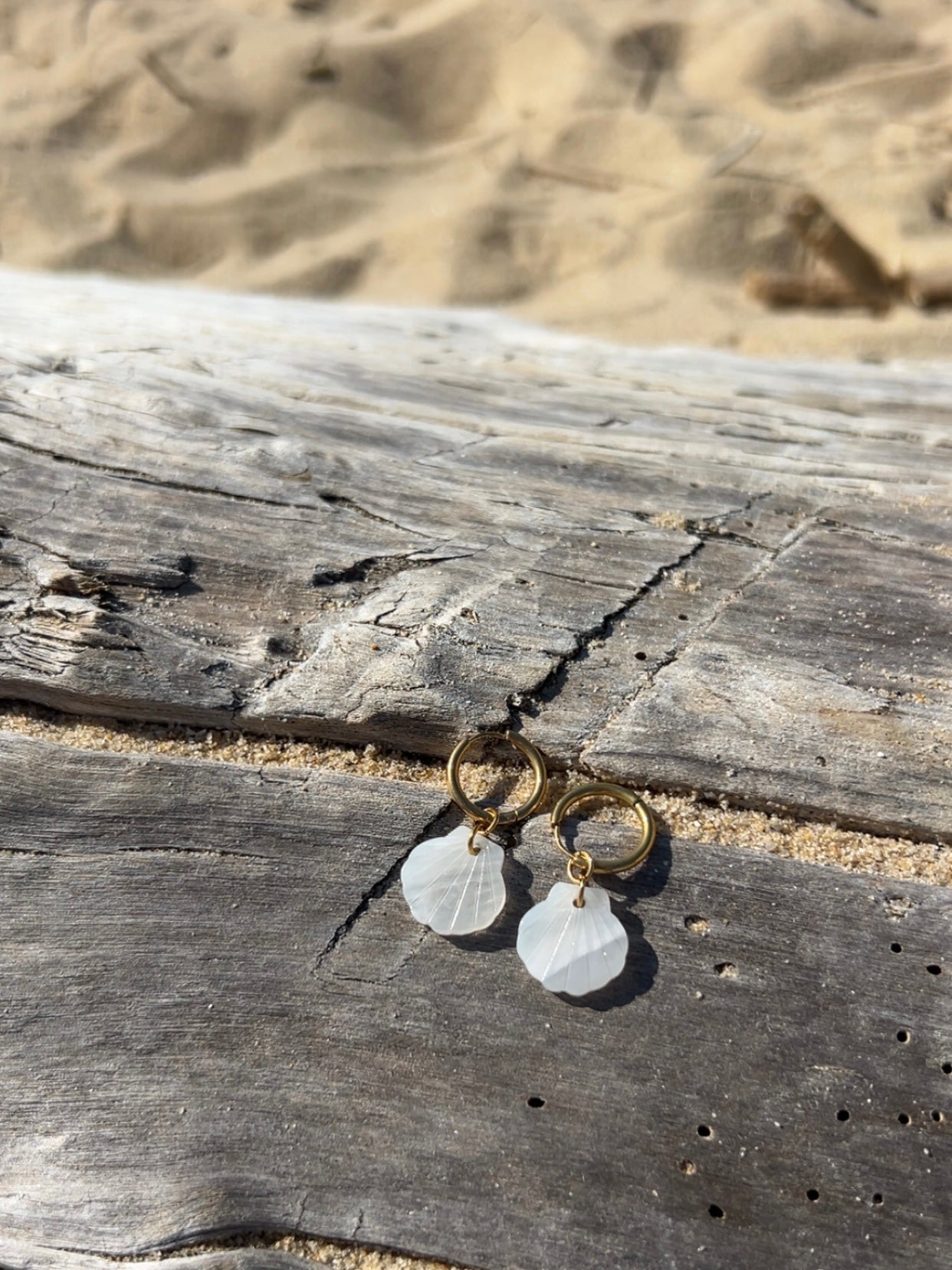 Boucles d'oreilles | COQUILLAGE : Pendentif - Joséphine-bijoux-créatifs
