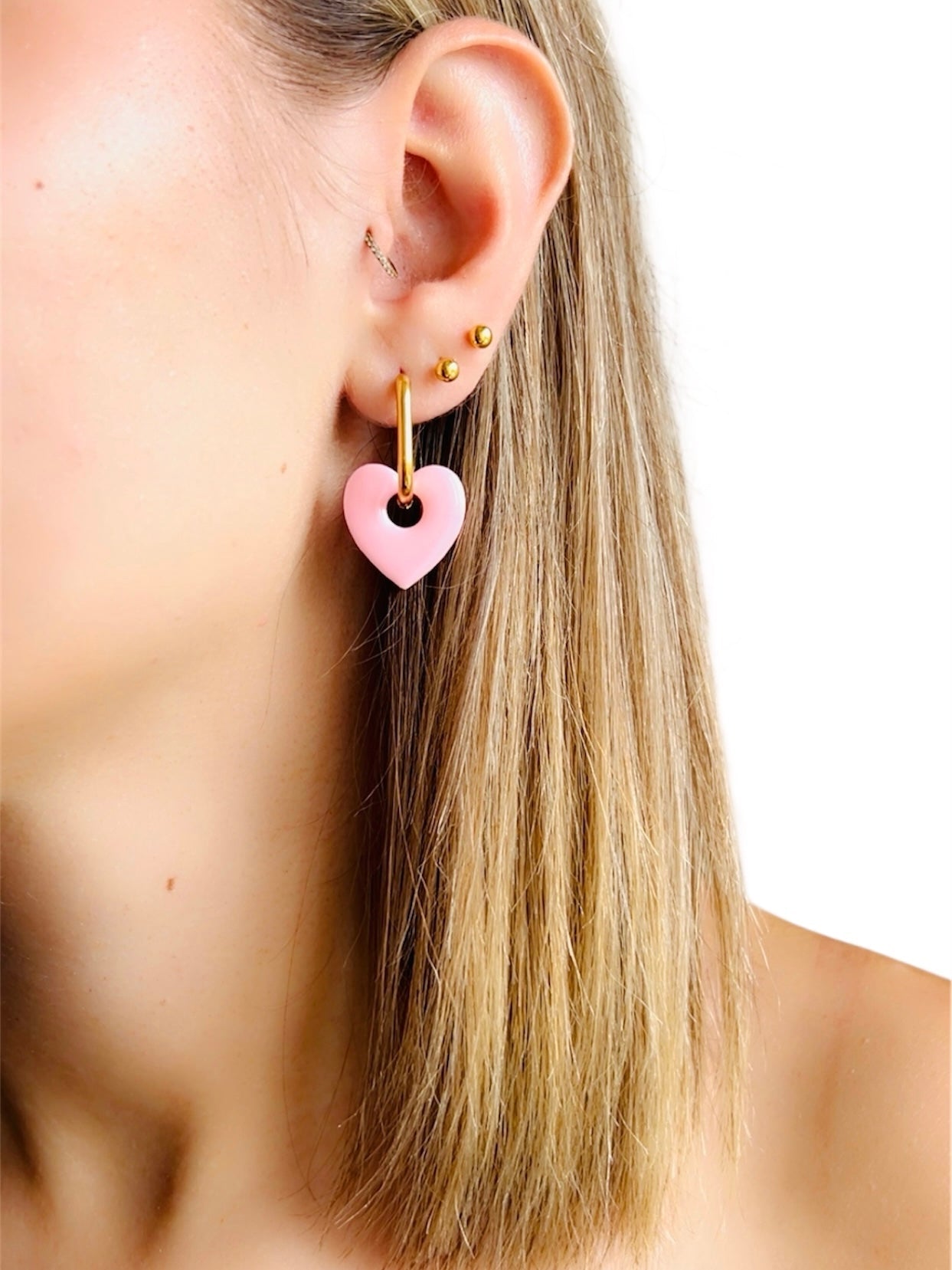 Boucles d'oreilles - CREOLES Ovales dorées - Joséphine - bijoux - créatifs