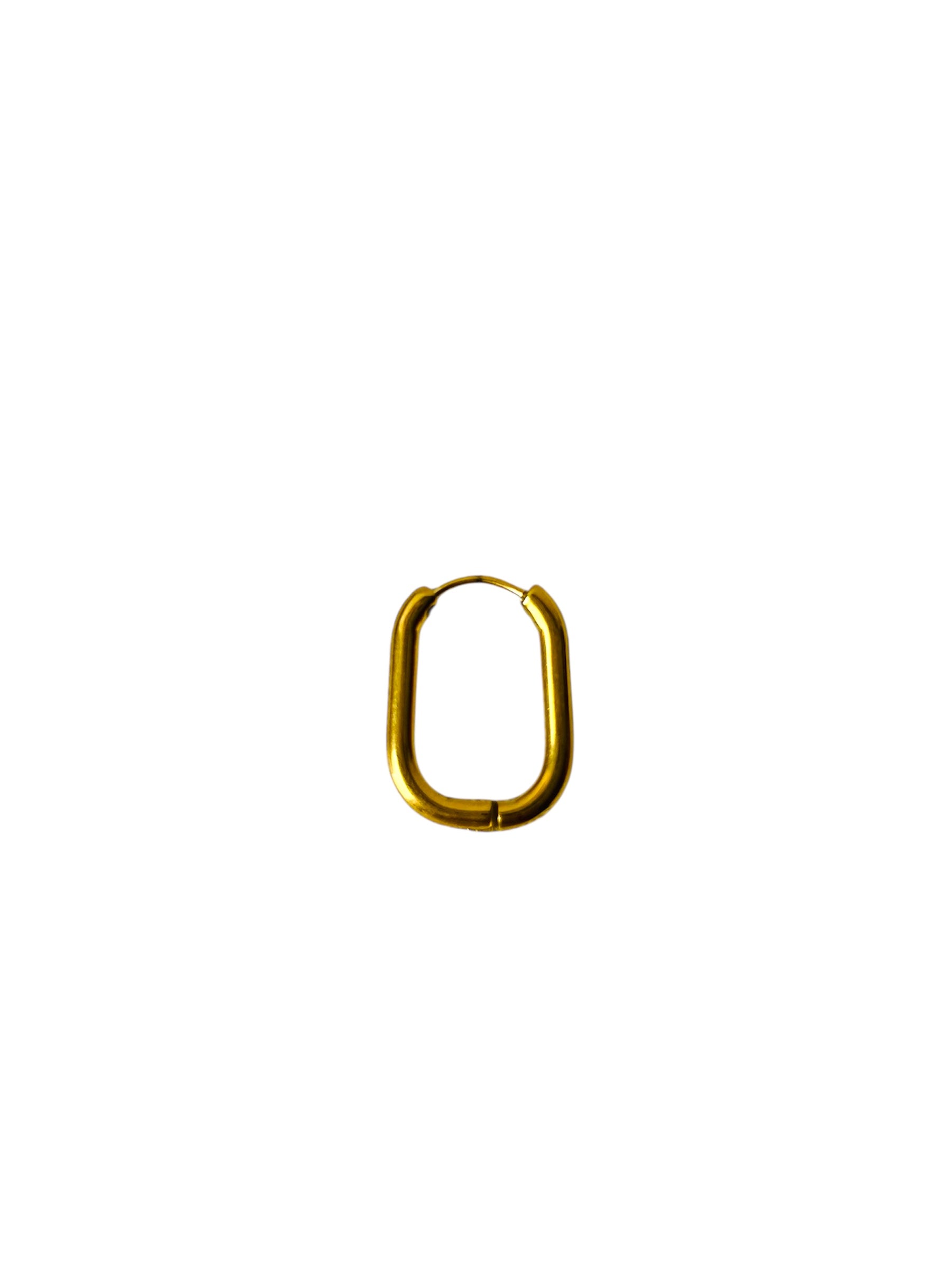 Boucles d'oreilles - CREOLES Ovales dorées - Joséphine - bijoux - créatifs