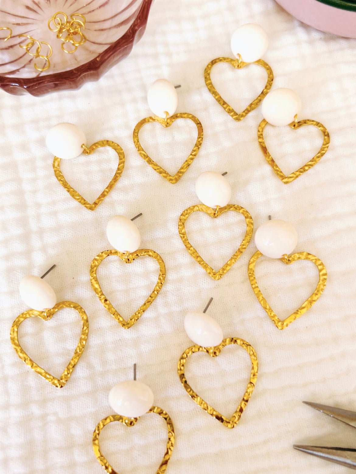 Boucles d'oreilles - HERMINE - Joséphine - bijoux - créatifs