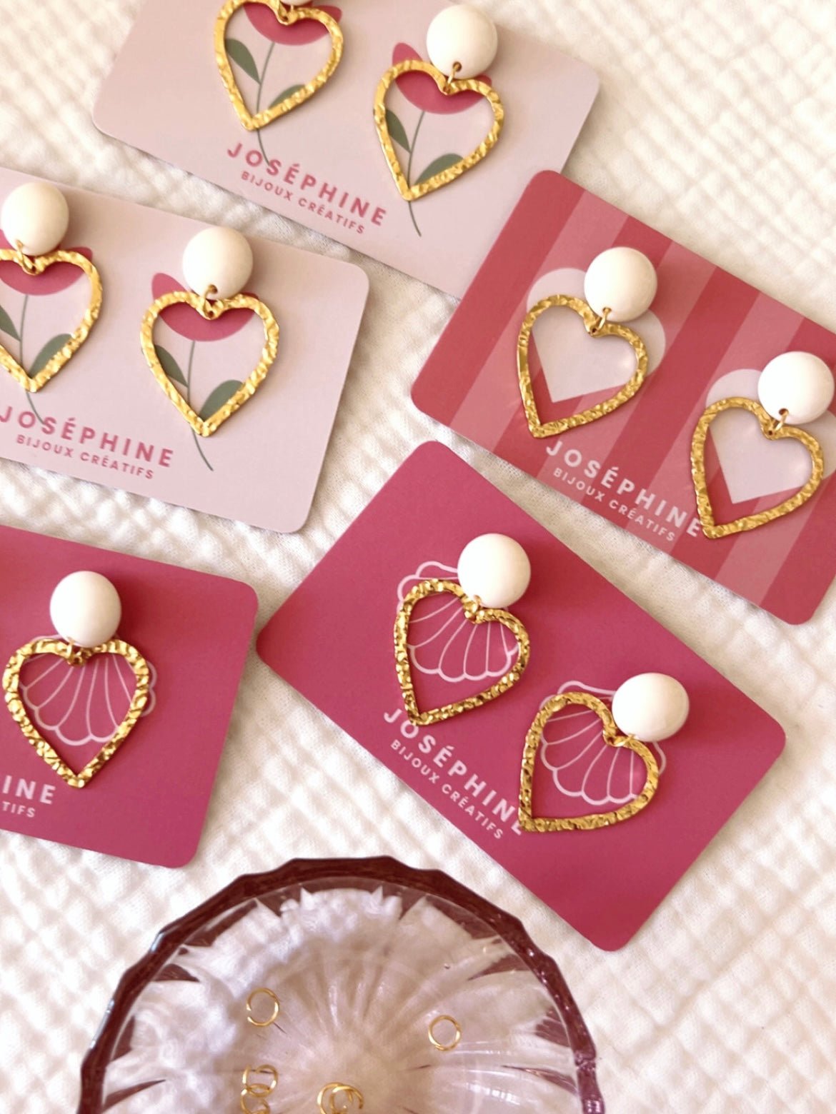 Boucles d'oreilles - HERMINE - Joséphine - bijoux - créatifs