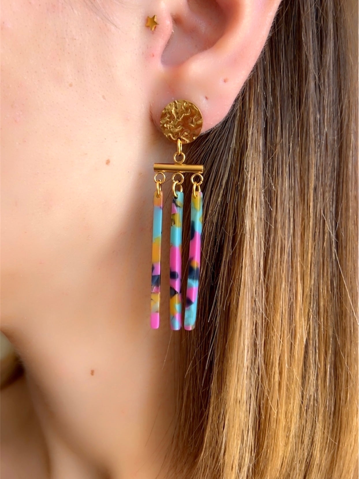 Boucles d'oreilles - LOU - Joséphine - bijoux - créatifs