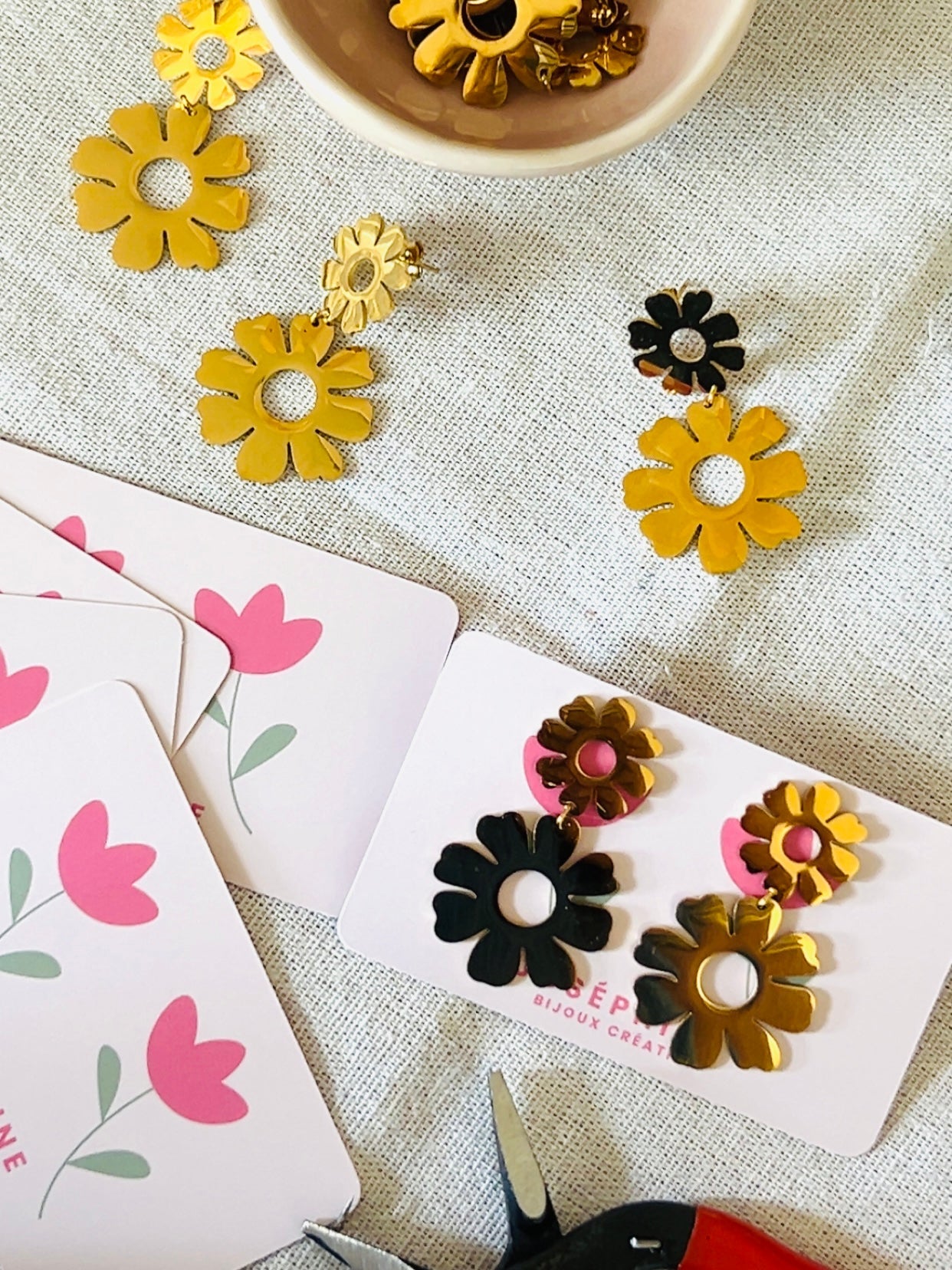 Boucles d'oreilles - MARGOT - Joséphine - bijoux - créatifs