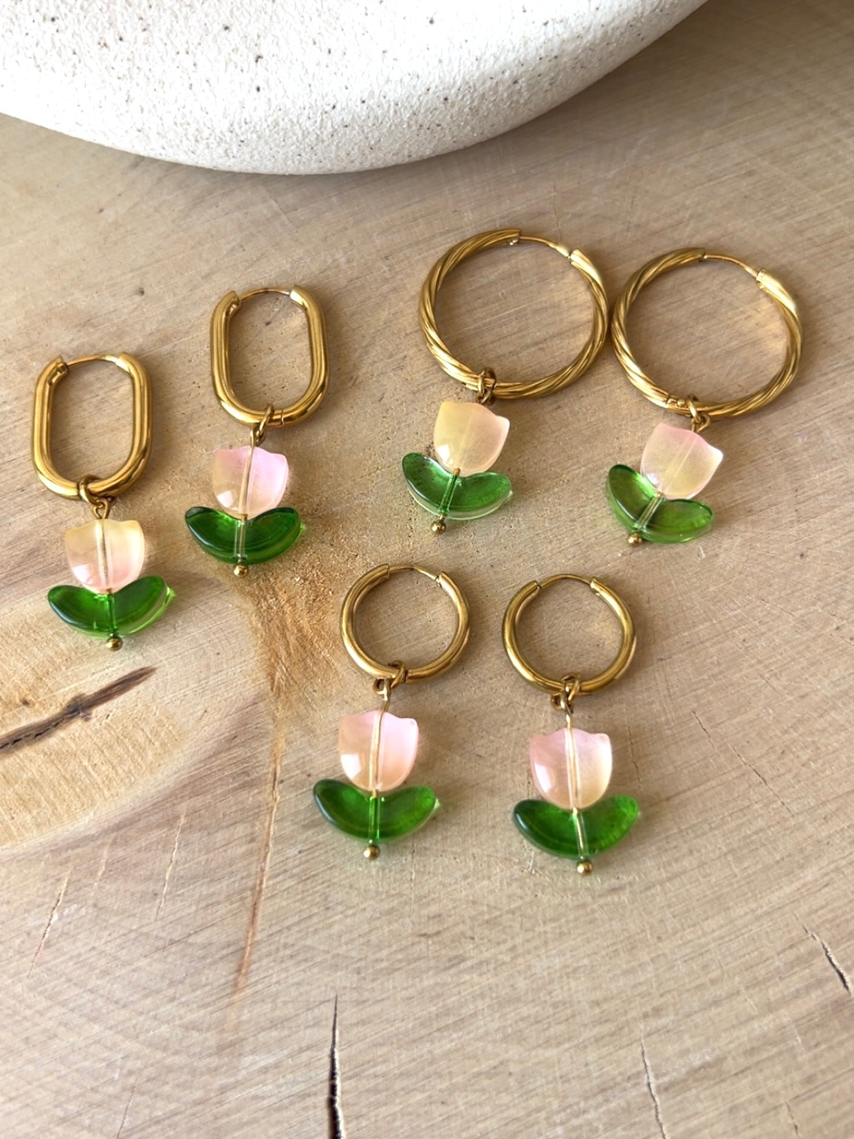 Boucles d'oreilles | TULIPE : Pendentif - Joséphine - bijoux - créatifs