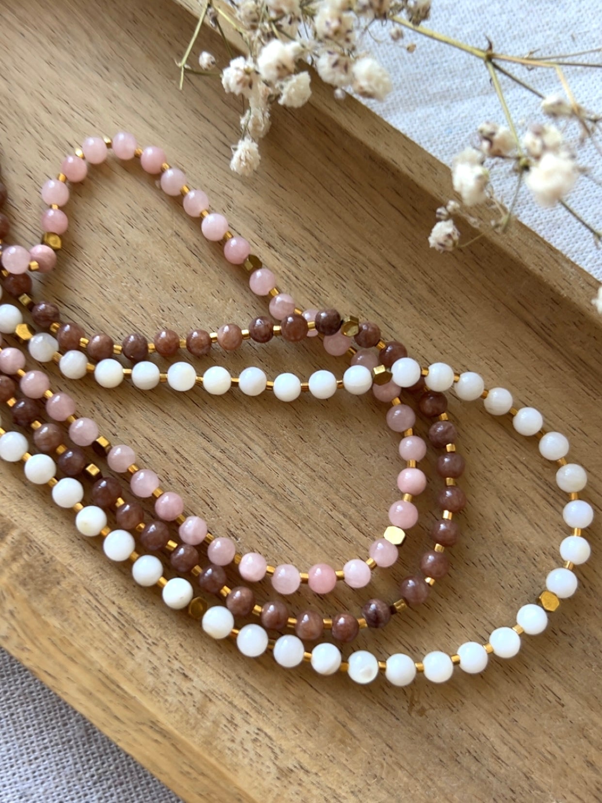 Collier | MINA Ras de Cou en Jade, Hématite & Perles Miyuki - Joséphine-bijoux-créatifs