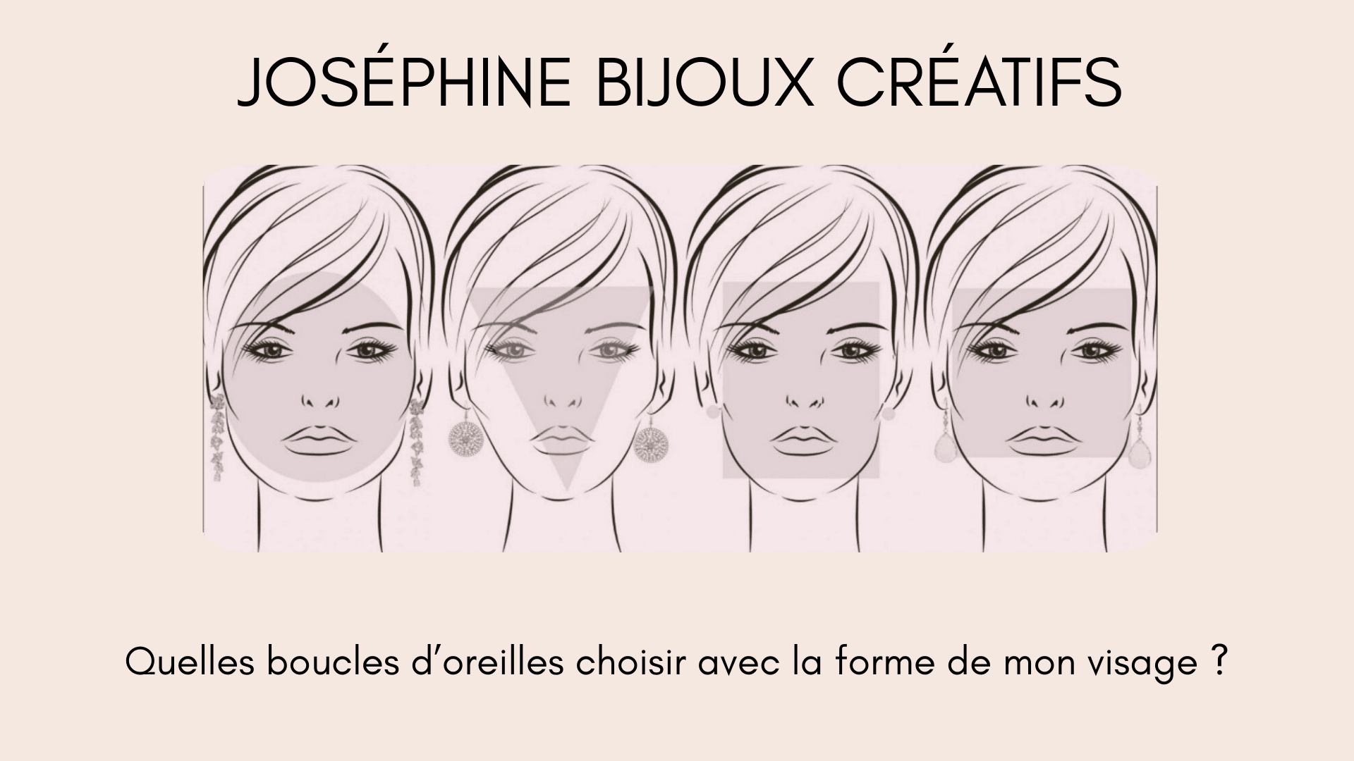 Quelles boucles d’oreilles choisir avec la forme de mon visage ? - Joséphine-bijoux-créatifs