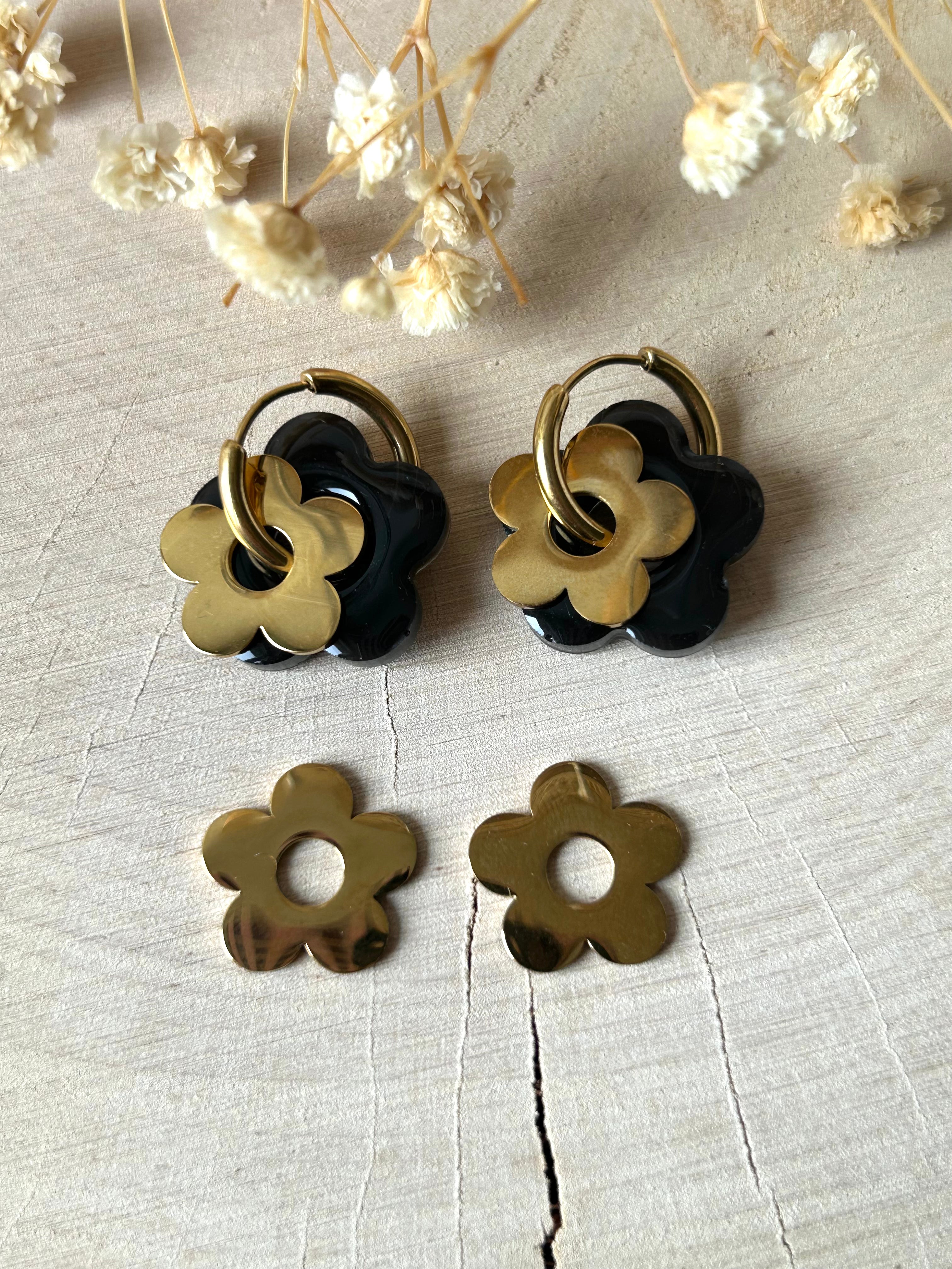 Boucles d'oreilles | FLORA : pendentif