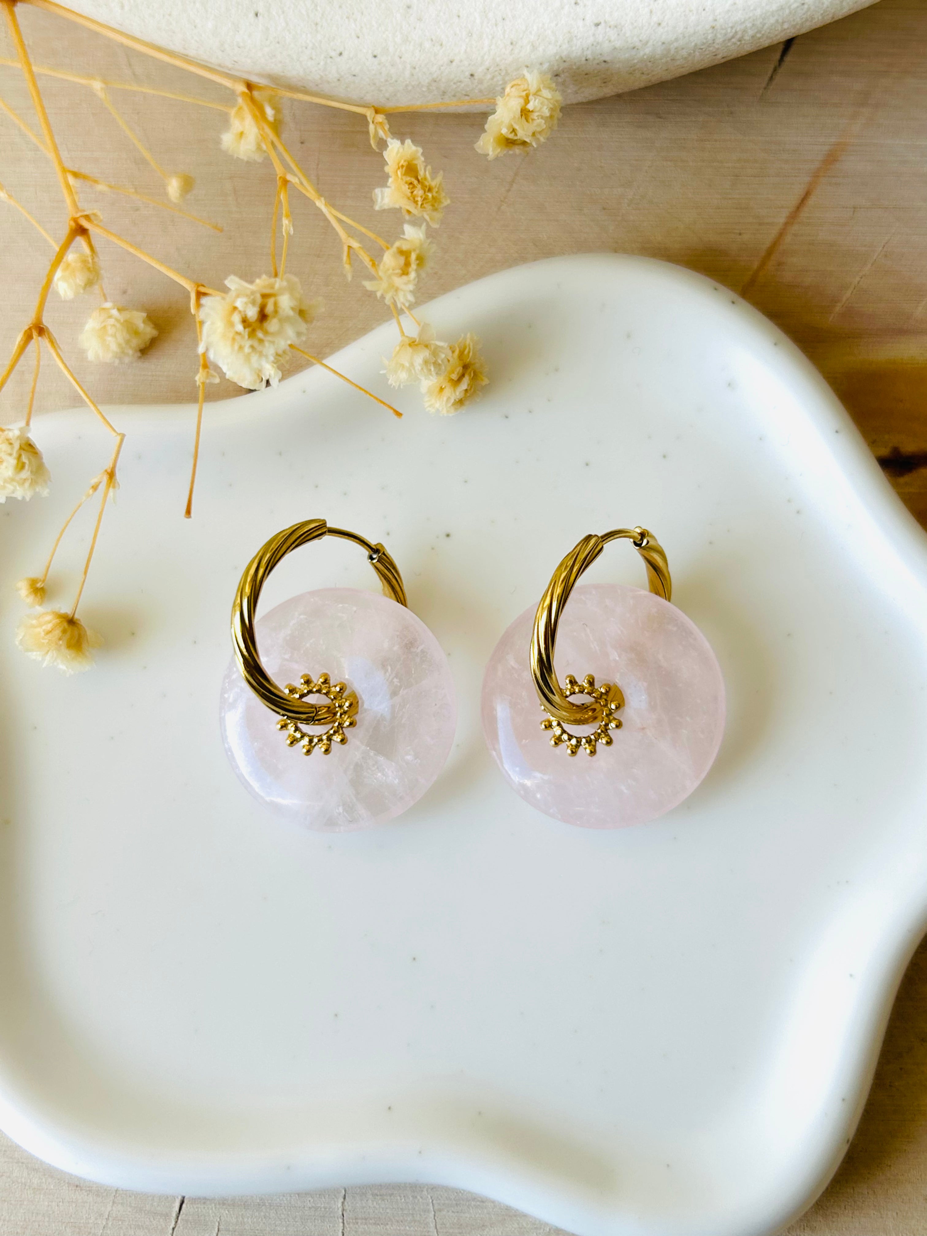 Boucles d'oreilles | JADE : Pendentif