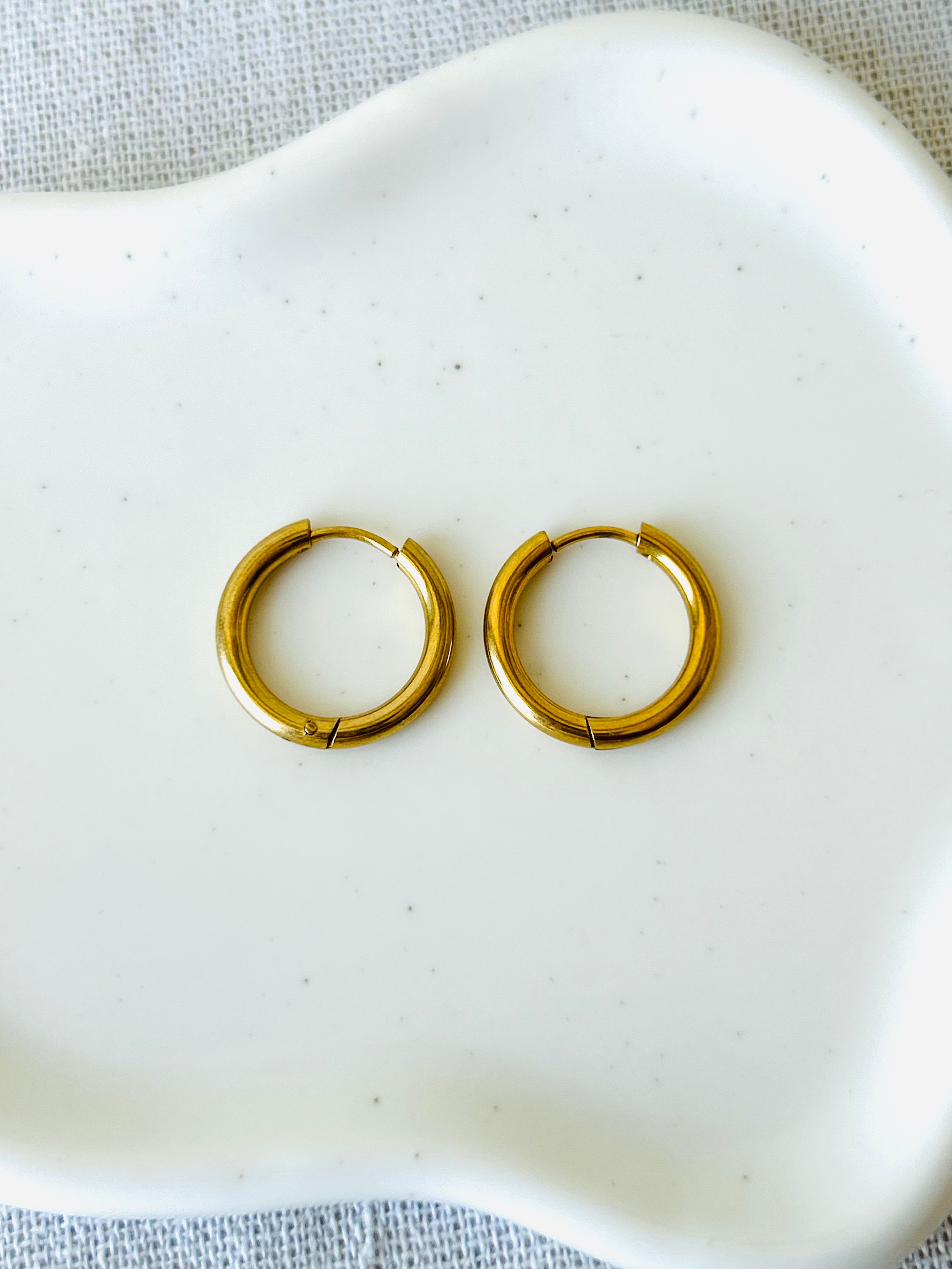 Boucles d'oreilles | CRÉOLES rondes dorées