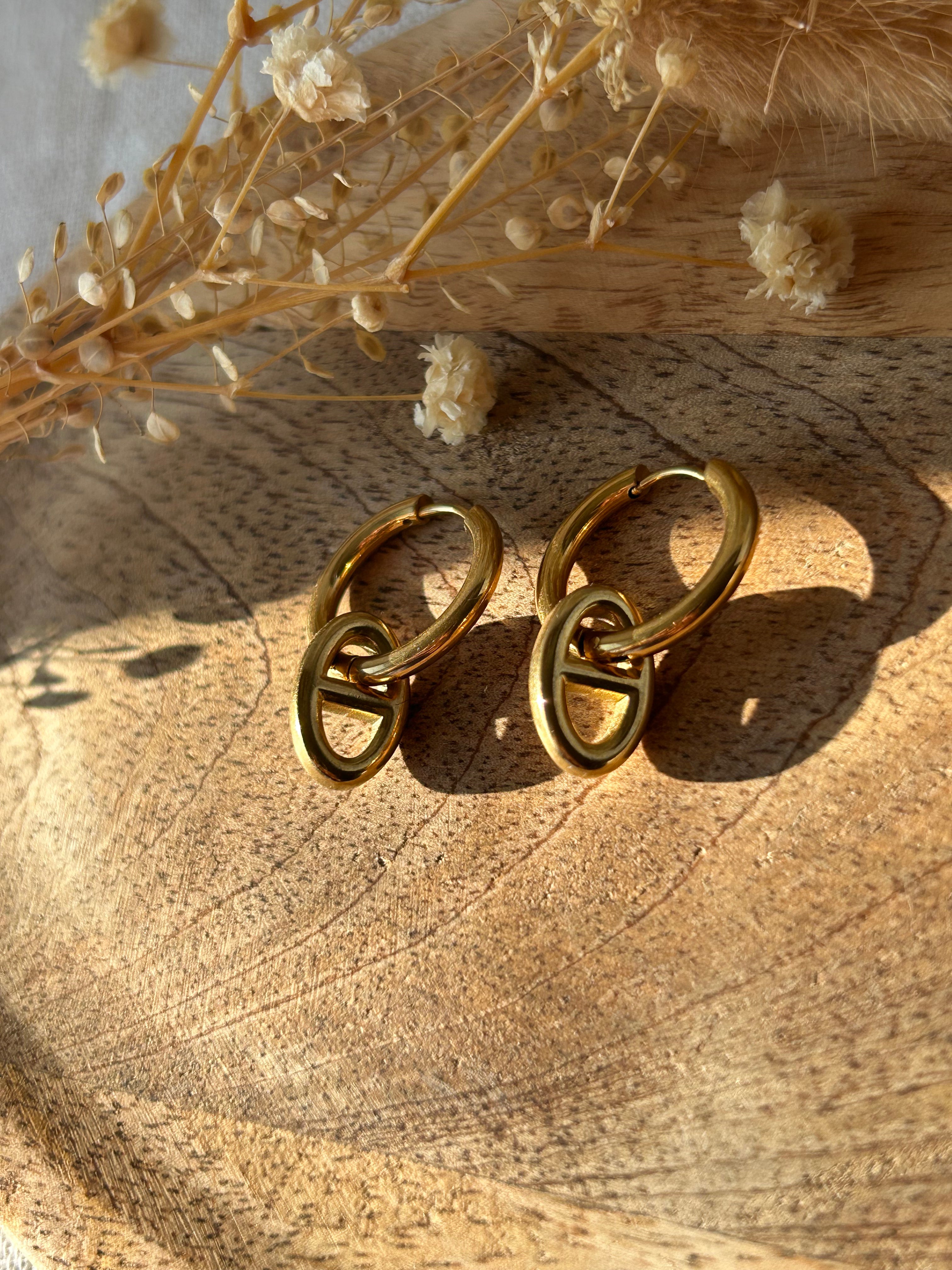 Boucles d'oreilles | ERMÈS : pendentif