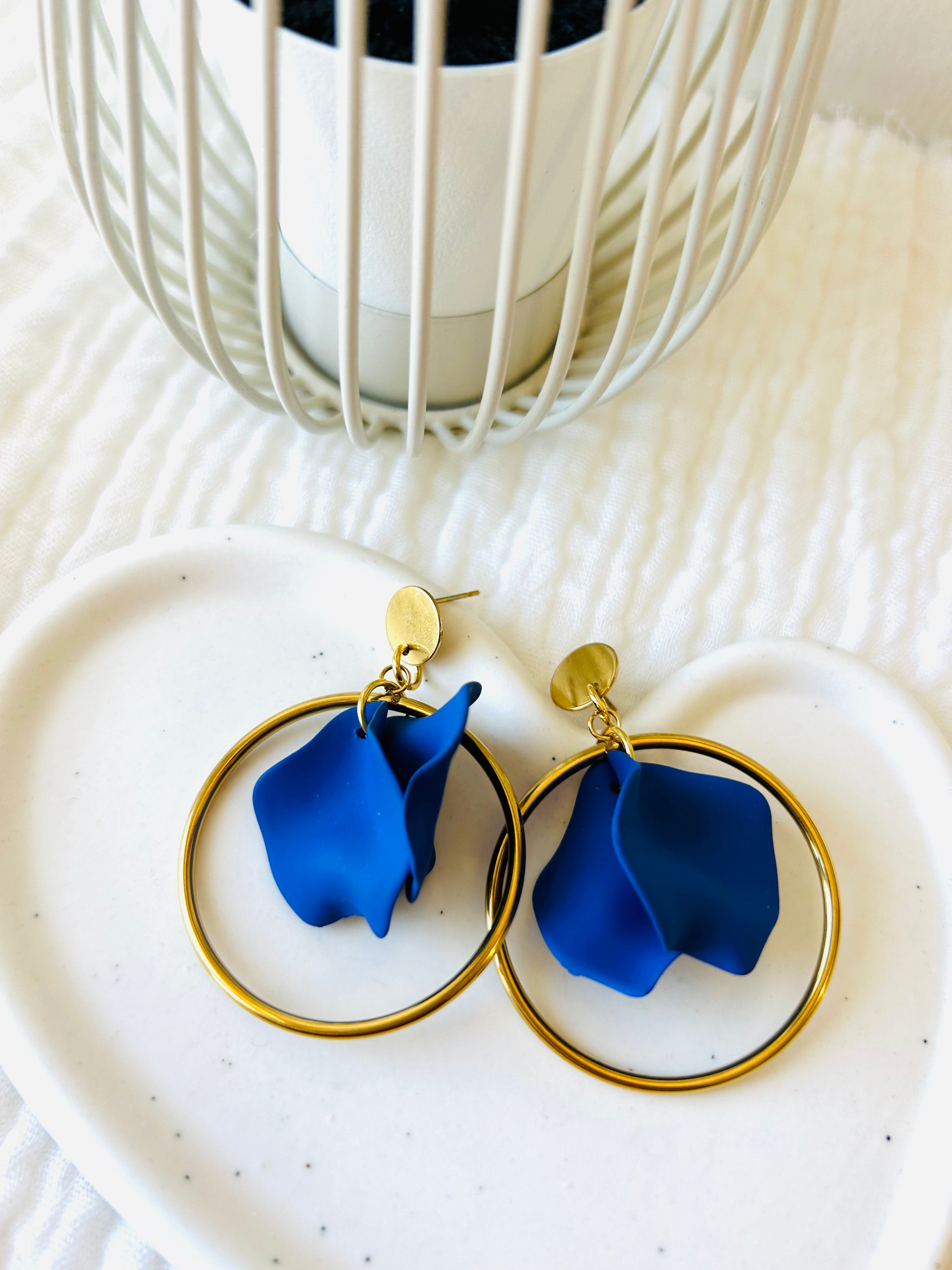Boucles d'oreilles - HORTENSE Joséphine-bijoux-créatifs
