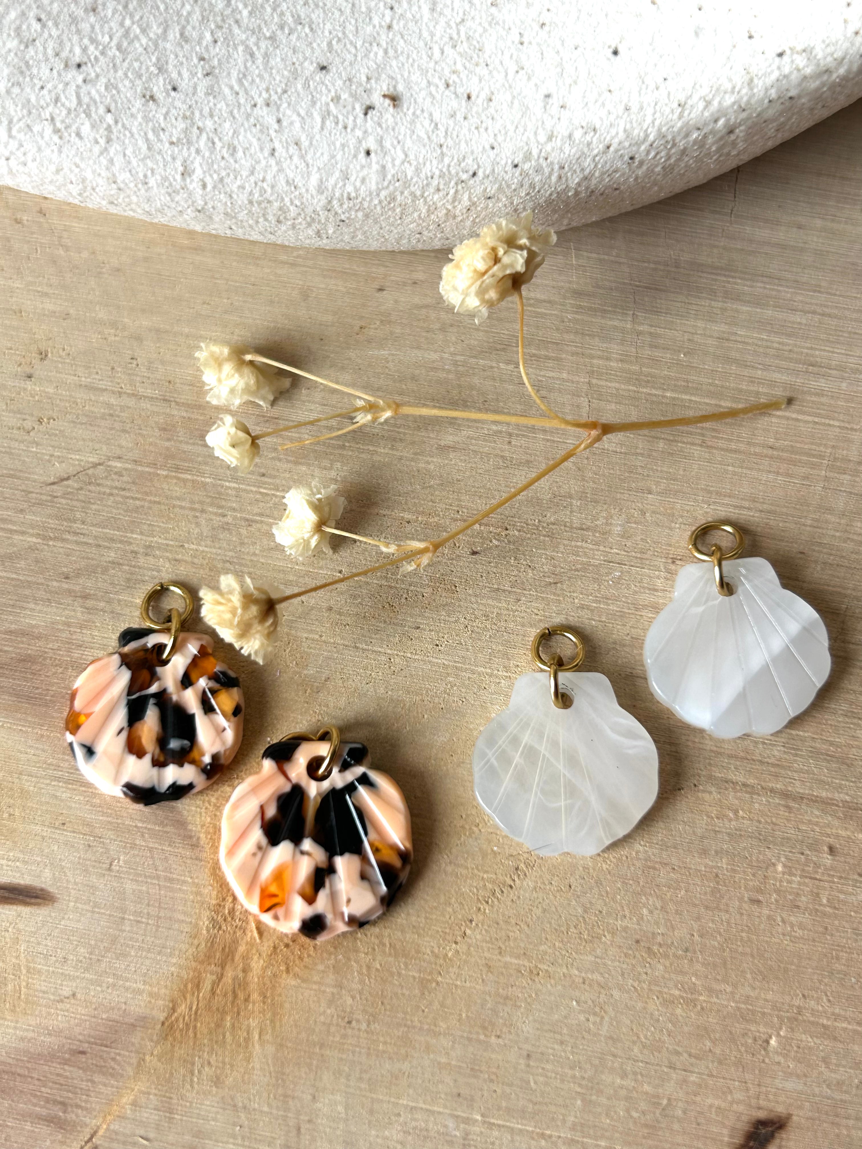 Boucles d'oreilles | COQUILLAGE : Pendentif