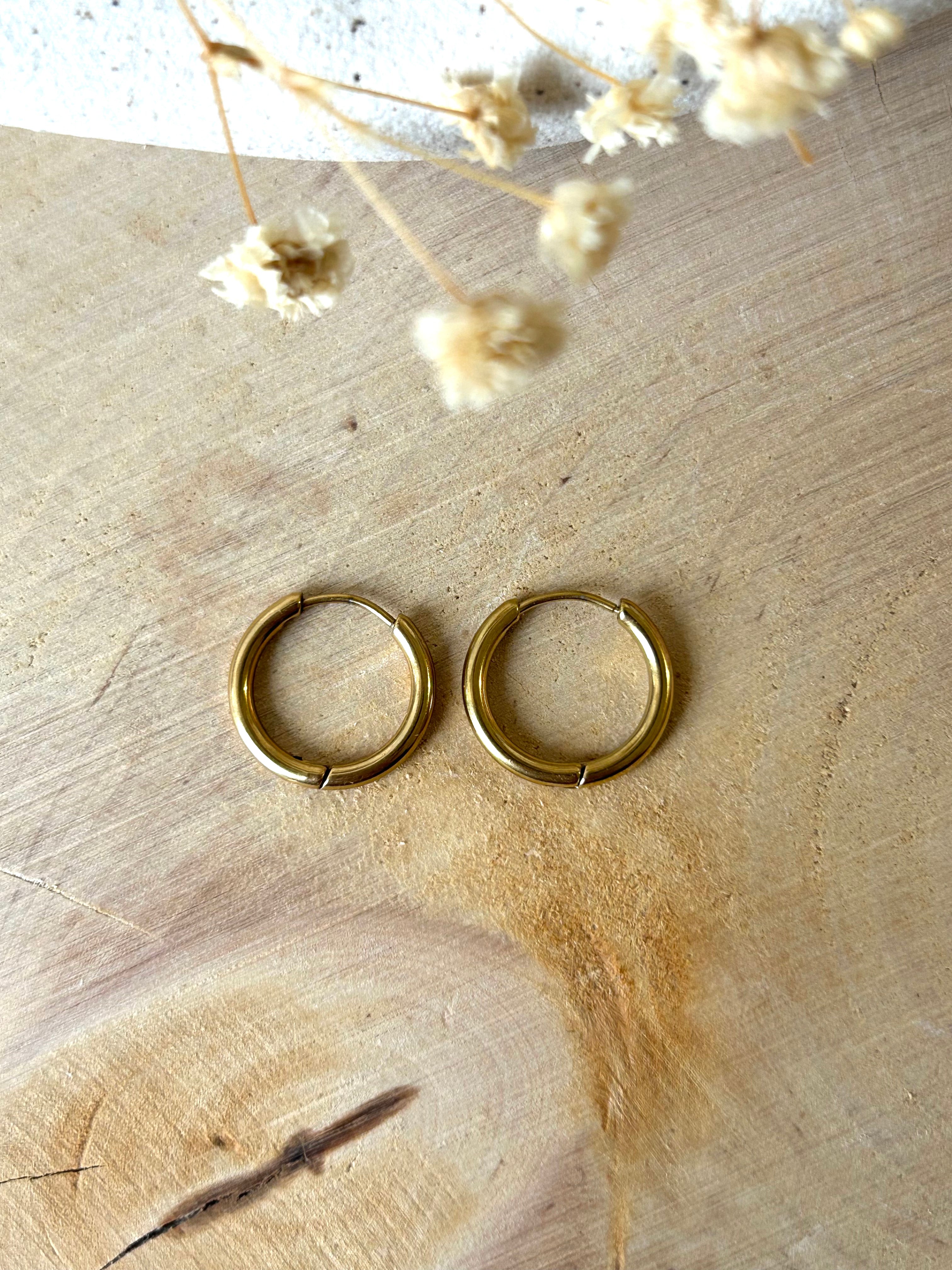 Boucles d'oreilles | CRÉOLES rondes dorées et argentées