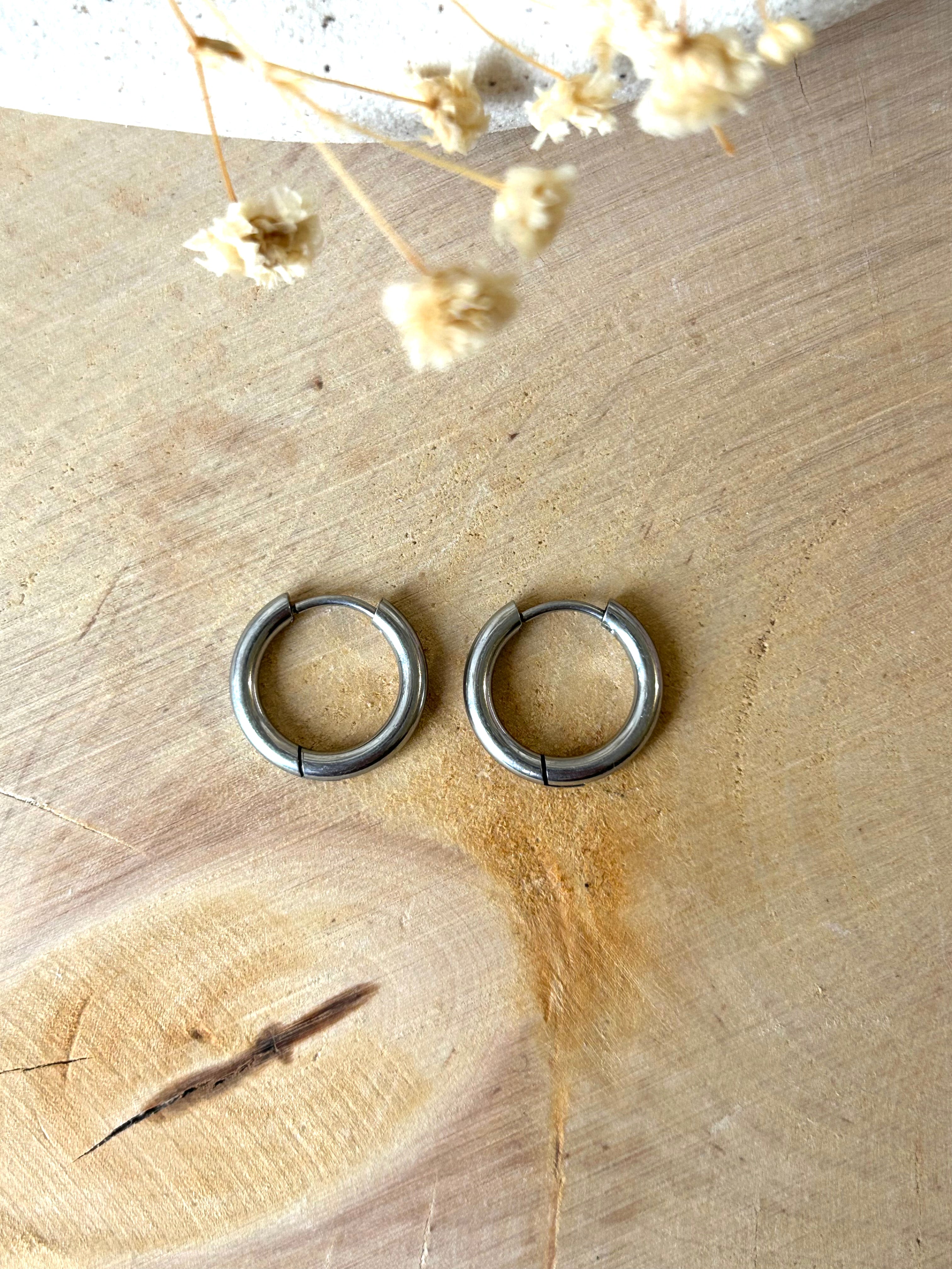 Boucles d'oreilles | CRÉOLES rondes dorées et argentées