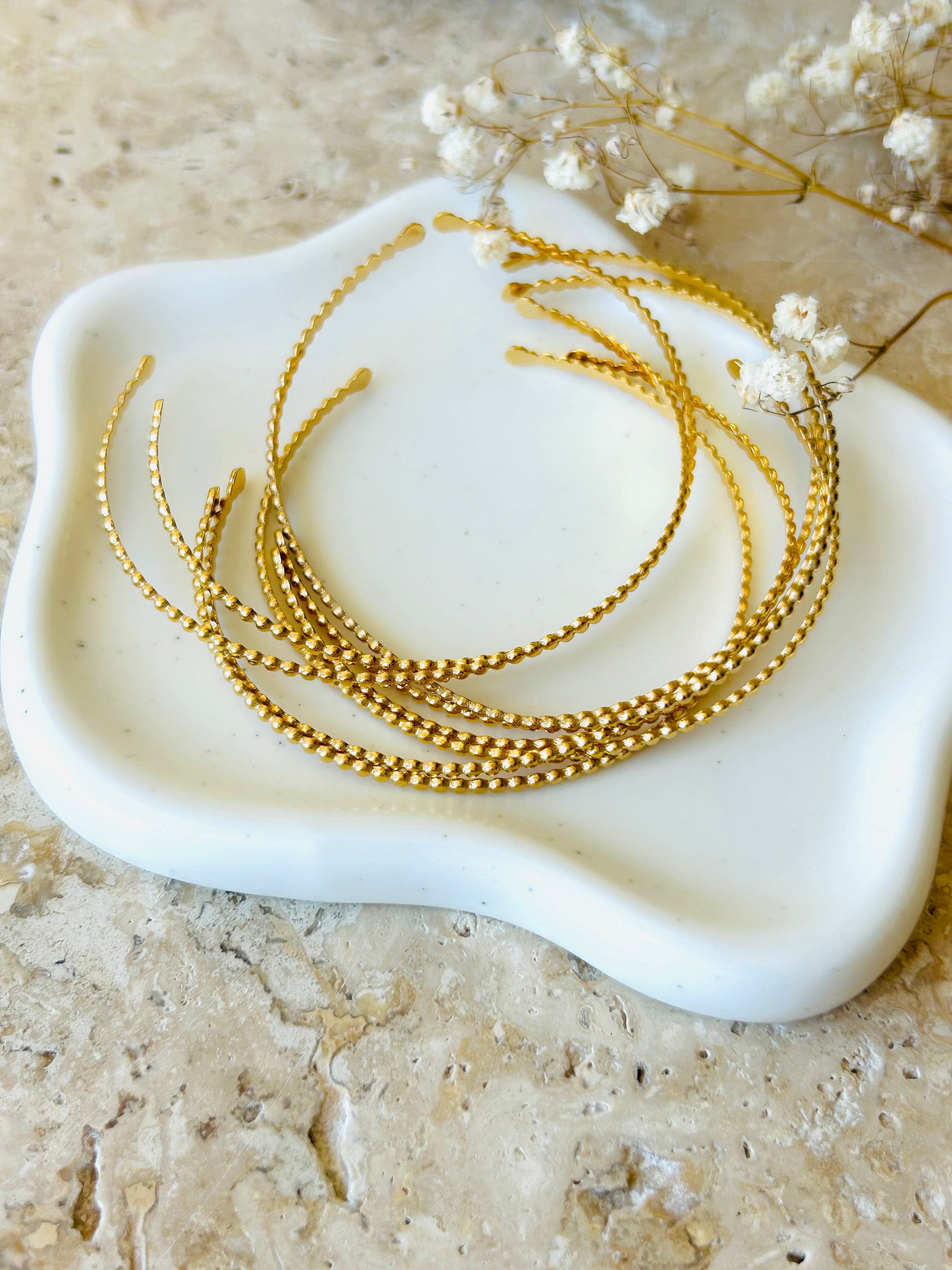 Bracelet | JONC FIN PERLÉ