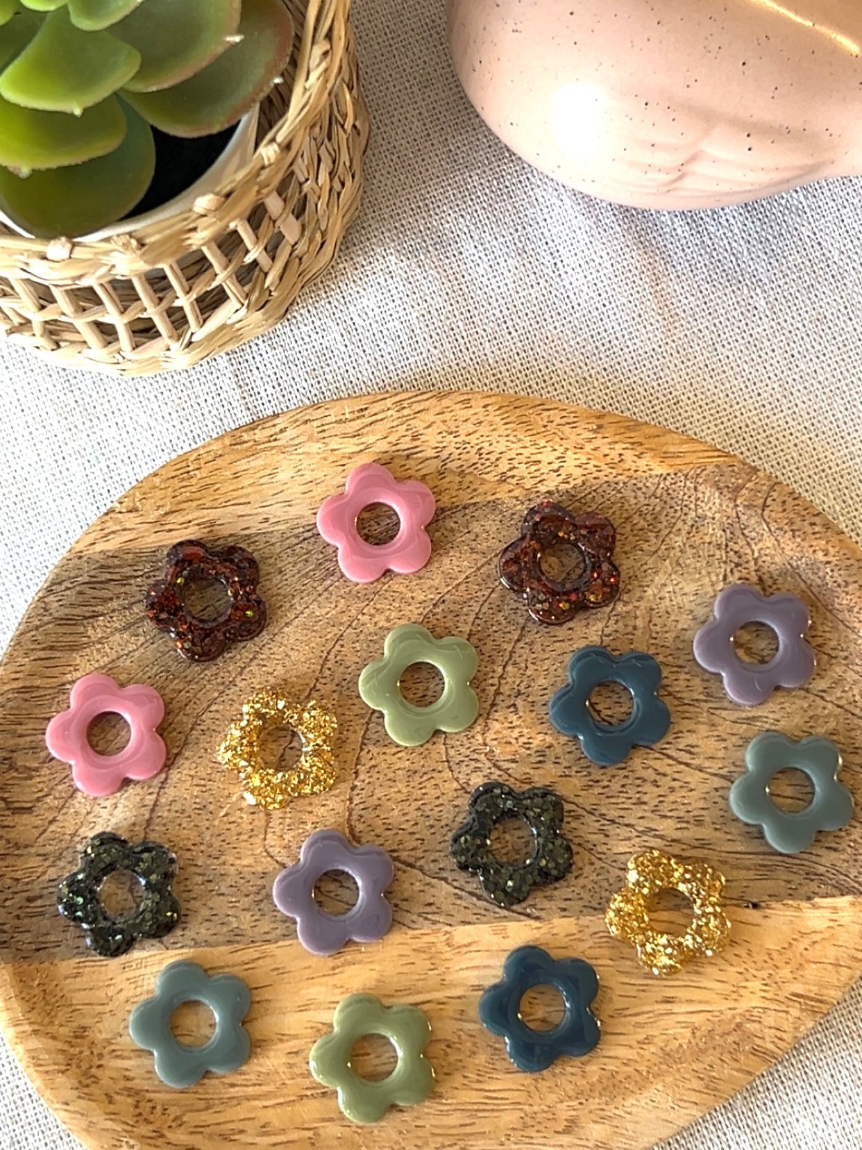 Boucles d'oreilles - ALICE : le bar à fleurs - Joséphine - bijoux - créatifs