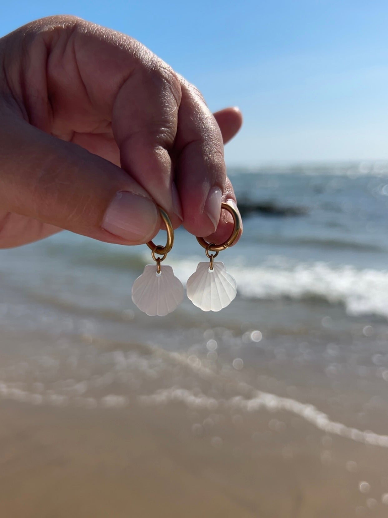 Boucles d'oreilles | COQUILLAGE : Pendentif - Joséphine-bijoux-créatifs