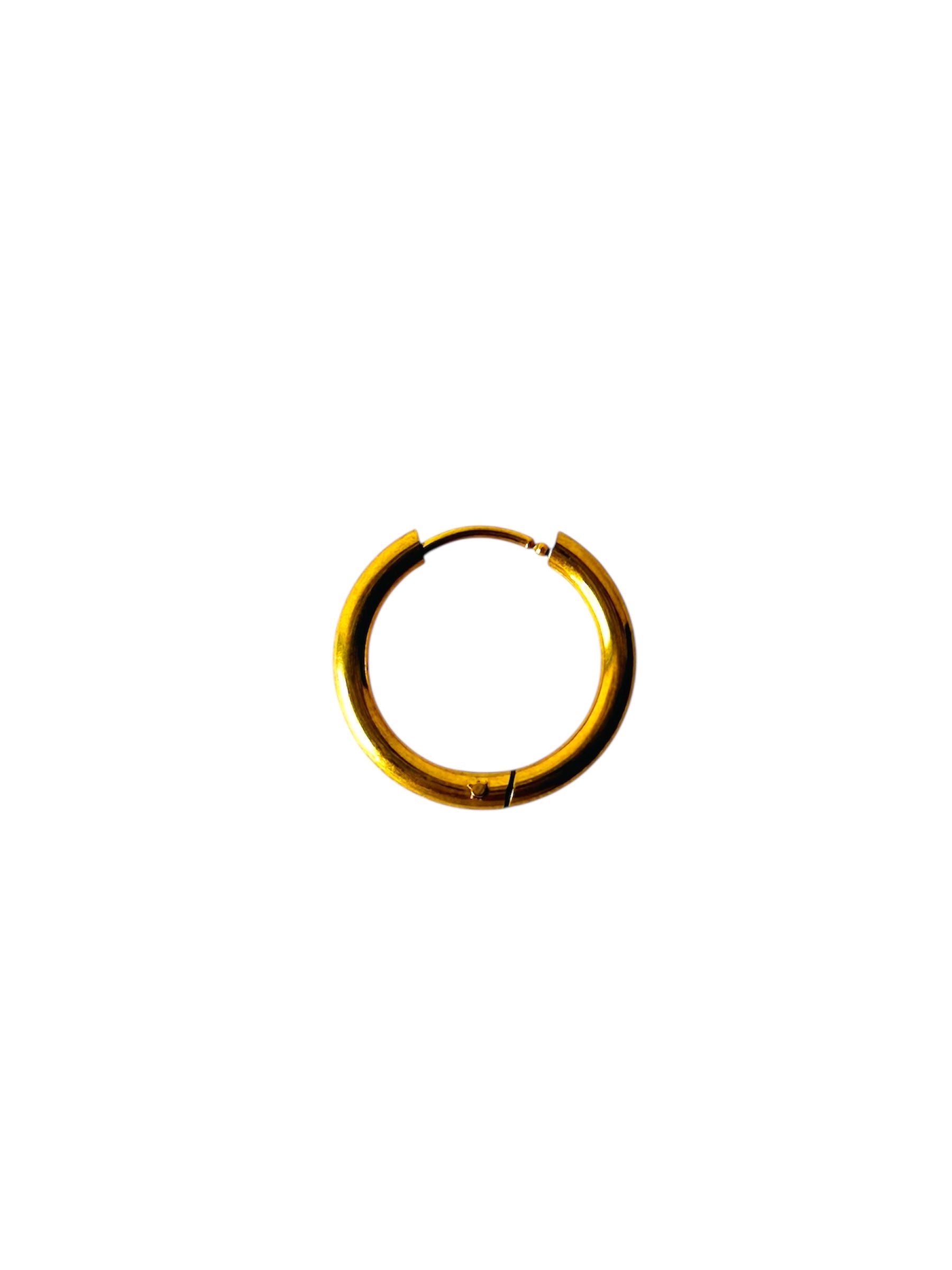 Boucles d'oreilles - CRÉOLES rondes dorées - Joséphine - bijoux - créatifs