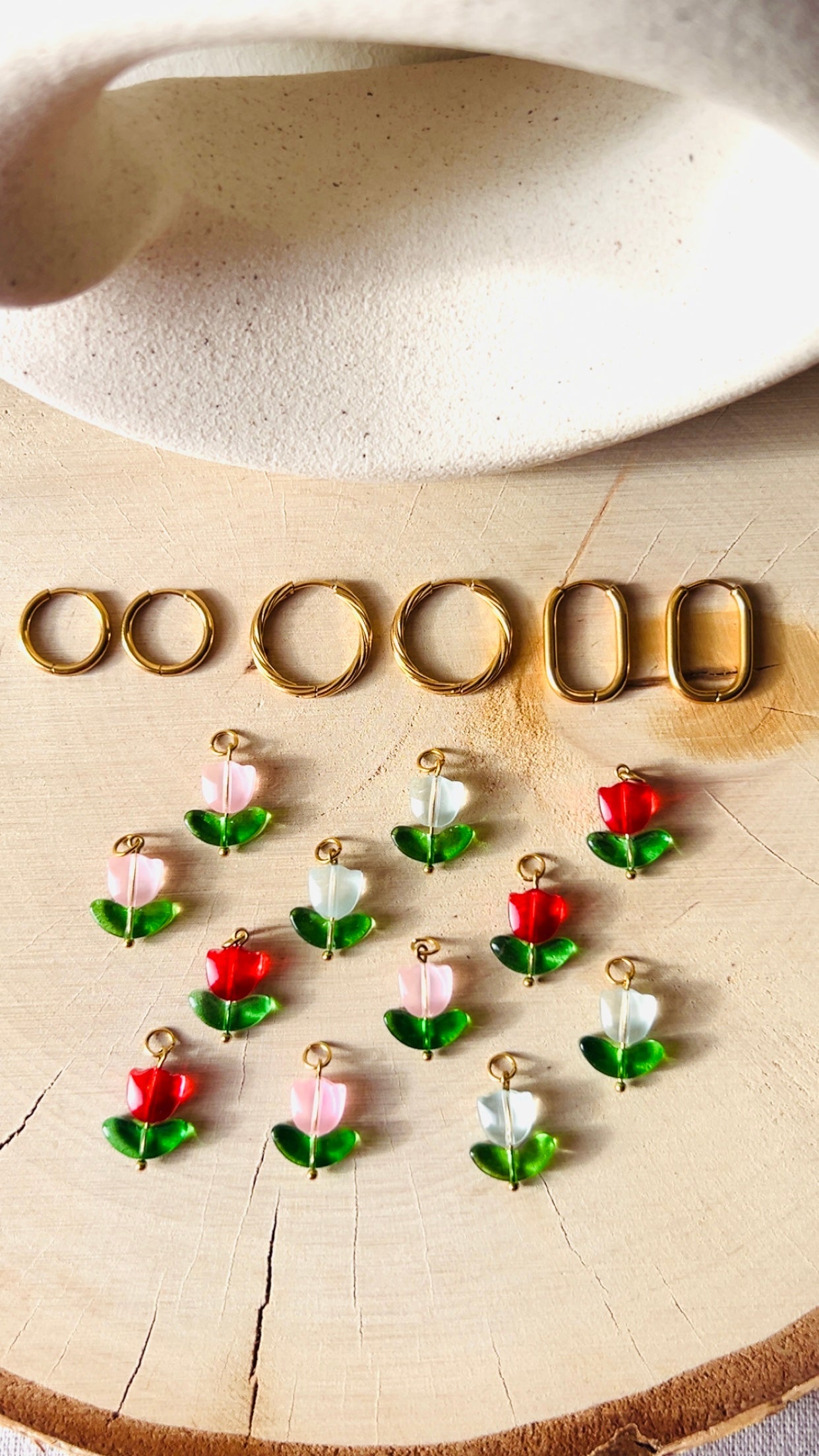 Boucles d'oreilles | TULIPE : Pendentif - Joséphine - bijoux - créatifs